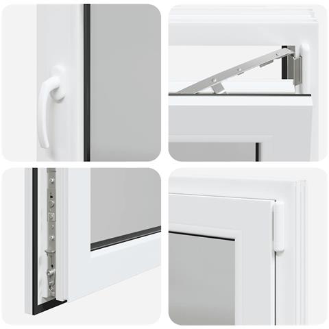 "Finestra da cantina ""RISOR"" 90x70 cm Anta-ribalta DIN Destra Bianca" - Foto 9