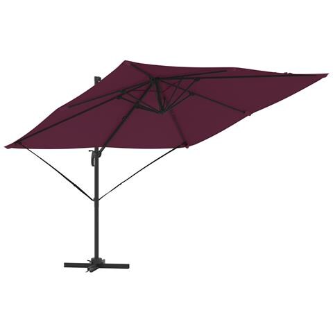 Ombrello da Patio Rosso borgogna Alluminio, Poliestere Grande - Foto 1