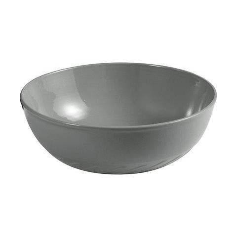 Lavabo D'appoggio Slim D40 Cm In Ceramica Grigio Cemento - Foto 1
