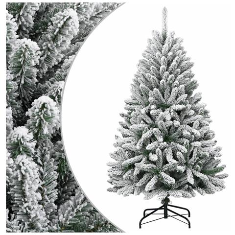 Lusso Casadino -  Albero Natale Artificiale Incernierato Con Neve Fioccata 120 Cm - Foto 2