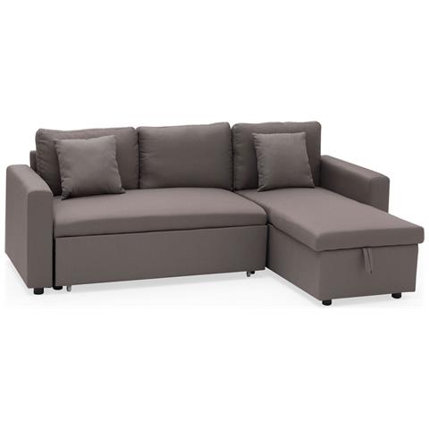 Divano Letto Angolare A 3 Posti Clark In Taupe - Foto 1