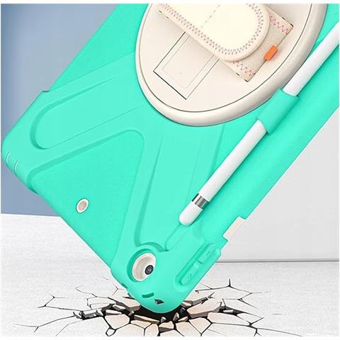 Custodia Per Ipad 9/8/7 10,2"" Con Supporto E Tracolla Menta - Foto 4