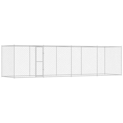 Gabbia per cani Argento 800 x 200 x 256 cm Acciaio zincato - Foto 1