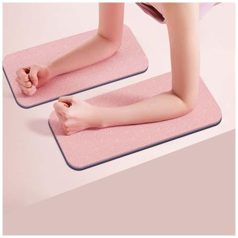 Set Da 2 Tappetini Per Plank - Tpe Spesso Antiscivolo Per Fitness Domestico Pink - Foto 2