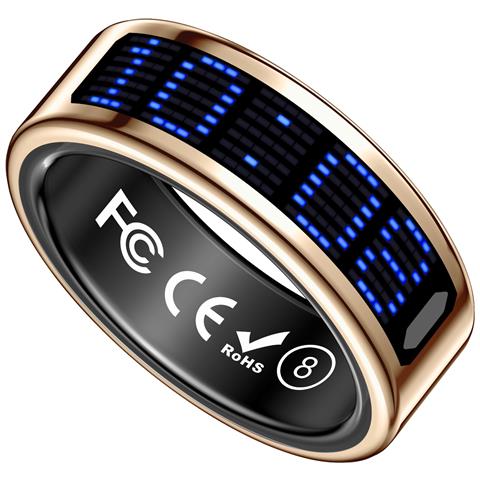Smart Ring Con Display: Controllo Touch, Monitoraggio Fitness E Telecomando Pinkgold 14 - Foto 7