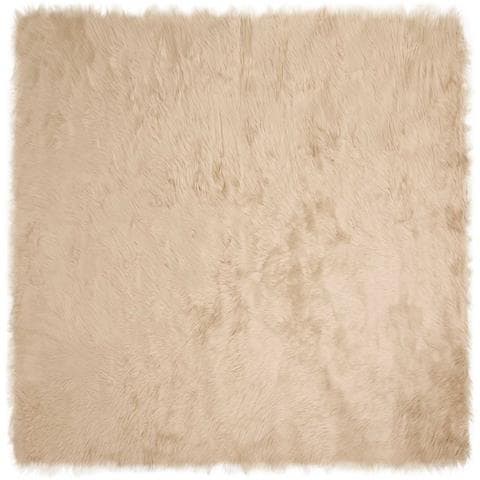 Tappeto Pecora Tafalla Beige 240 x 240 cm Poliestere - Foto 1