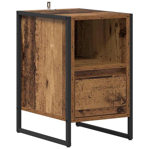 Comodino Legno vecchio 39,5 x 30 x 50 cm Legno multistrato - Foto 1