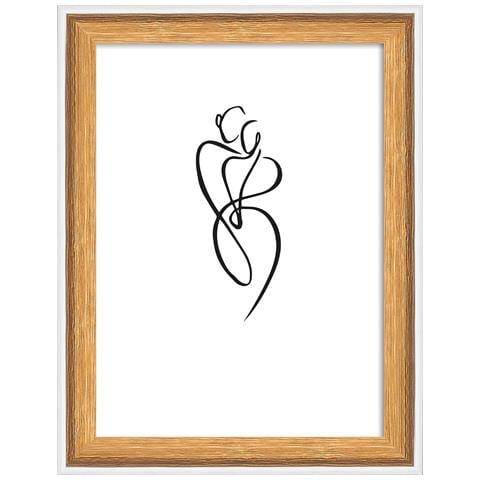 Silhouette Struttura In Legno, 10x15 Cm, Natur - Foto 1