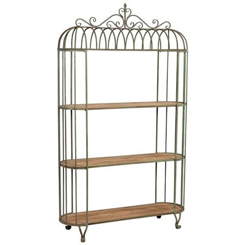 Scaffale A Gabbia In Ferro Invecchiato 120x42x205h Cm - Foto 1
