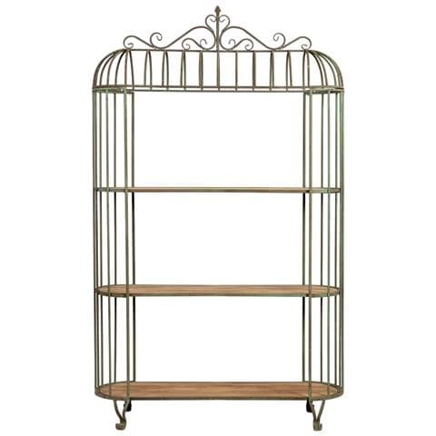Scaffale A Gabbia In Ferro Invecchiato 120x42x205h Cm - Foto 2