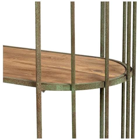 Scaffale A Gabbia In Ferro Invecchiato 120x42x205h Cm - Foto 8