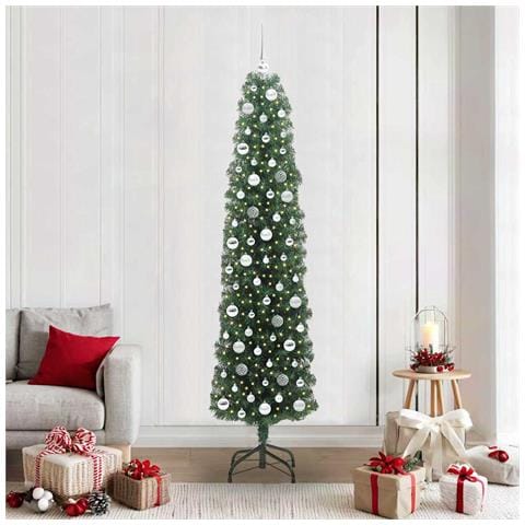 Albero di Natale artificiale con 300 LED Verde 210 cm - Foto 2
