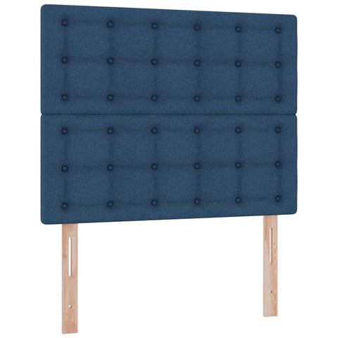 Letto con contenitore e materasso Blu 120 x 200 cm Poliestere - Foto 9