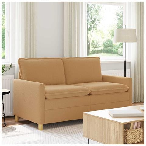 Divano Beige 156 x 81 x 87,5 cm Tessuto - Foto 2