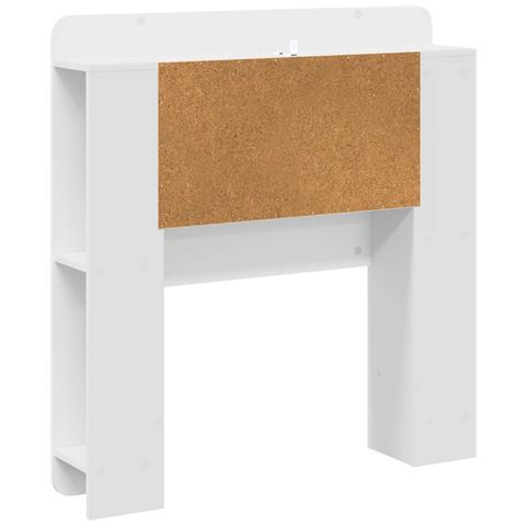 Testata del letto Bianco Lucido Legno ingegnerizzato - Foto 2