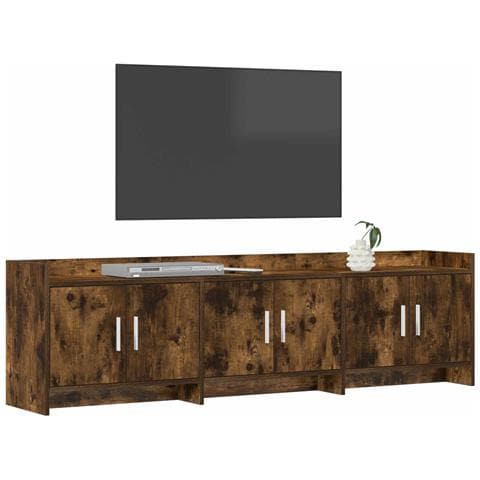 Mobile TV 168 x 33 x 47 cm Rovere Fumo Legno ingegnerizzato - Foto 2