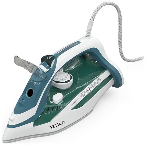 IR300BL ferro da stiro Ferro da stiro a secco e a vapore Piastra in Ceramica 2400 W Blu, Bianco - Foto 2