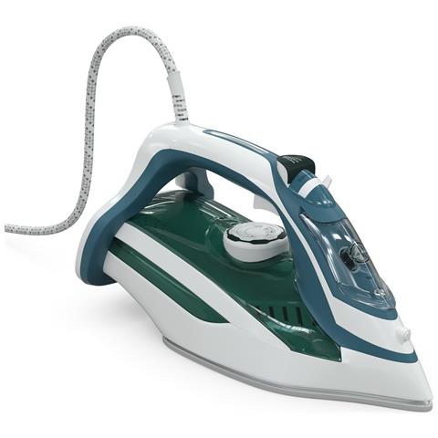 IR300BL ferro da stiro Ferro da stiro a secco e a vapore Piastra in Ceramica 2400 W Blu, Bianco - Foto 3