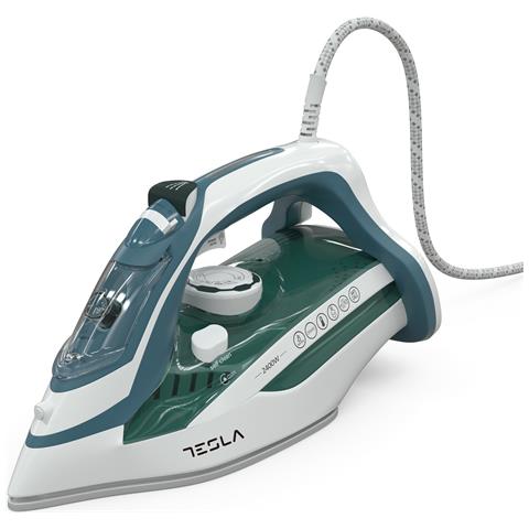 IR300BL ferro da stiro Ferro da stiro a secco e a vapore Piastra in Ceramica 2400 W Blu, Bianco - Foto 1