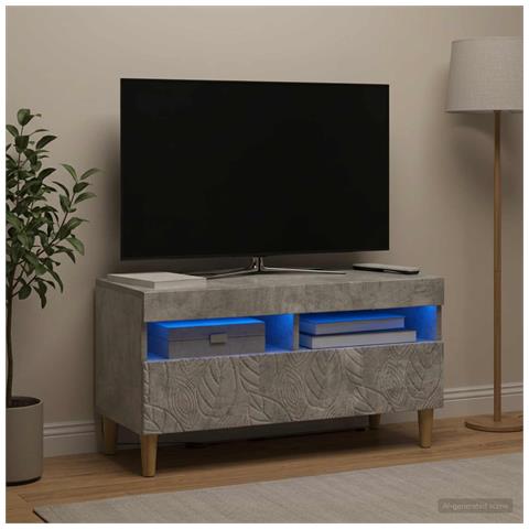 Mobile TV LED Grigio Cemento Legno ingegnerizzato - Foto 2