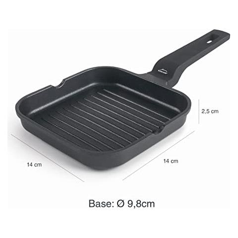 25162 - Mini padella grill in alluminio pressofuso, 100% senza PFOA - Foto 2