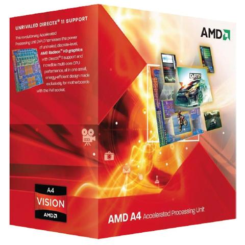 APU A4-3400 (Llano) Processore Dual Core 2,7 Ghz Socket FM1 con grafica integrata Radeon HD 6410D Boxato - Foto 1