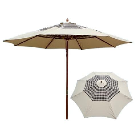 Ombrellone da giardino in legno palo centrale cm 350 tondo - Foto 1