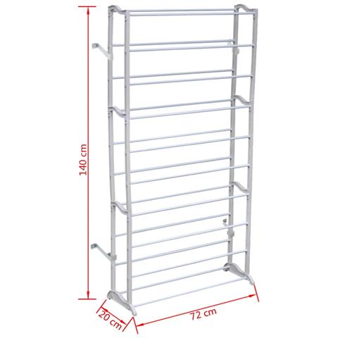 Mobile Scarpiera Ingresso Portascarpe 10 Scaffali - Foto 2