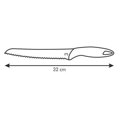 Coltello Per Pane Lama Acciaio Innosidabbile Affilata Manico Ergonomico - Foto 2