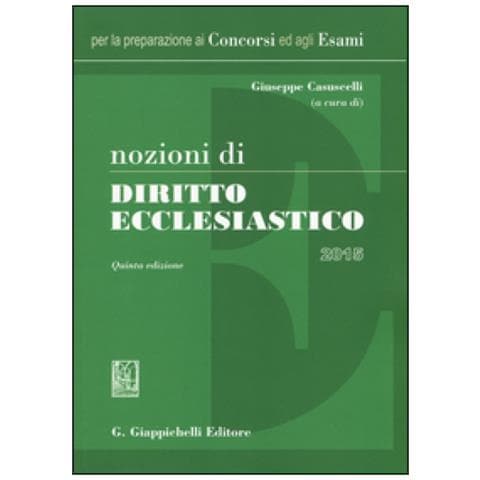 Nozioni Di Diritto Ecclesiastico - Foto 1