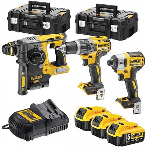 Dck368p3t-gb 18v Xr 3x5.0ah Senza Spazzola Trapano Combi Avviatore Ad Impulsi - Foto 1