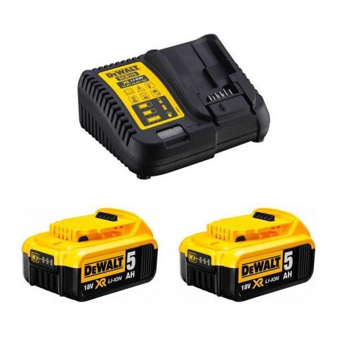 Dcb 115 P2 Starter Pack Con Caricatore + 2x Batterie Dcb 184 5,0 Ah - Foto 3