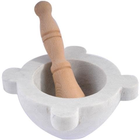 Mortaio Marmo C / pestello Legno 18 - Foto 1