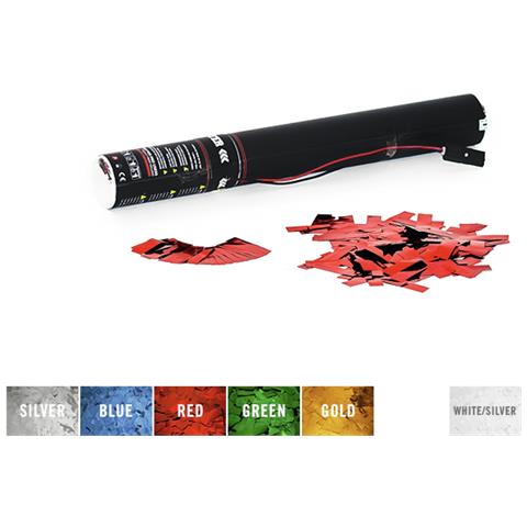 Electric Confetti Cannon 50cm, Red Metallic - Foto 2