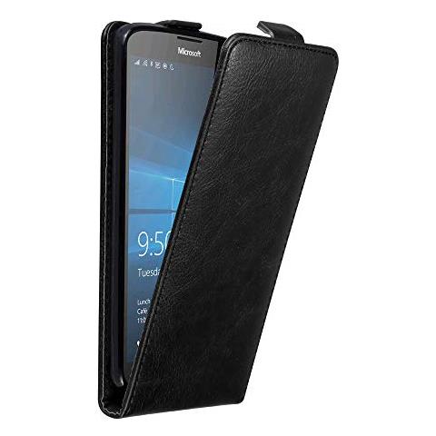 Custodia Compatibile Con Nokia Lumia 950 Xl In Nero Di Notte - Coperchio Protettivo In Design Flip Con Chiusura Magnetica - Foto 1