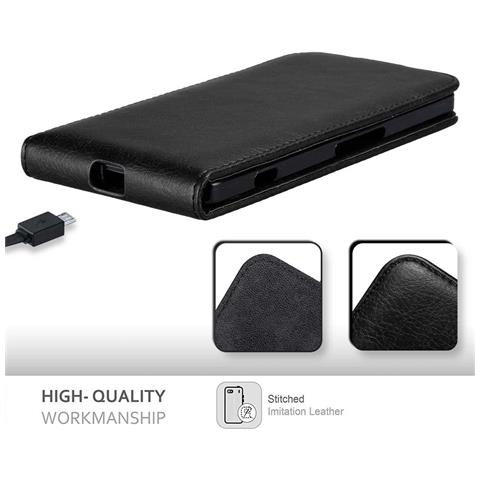 Custodia Compatibile Con Nokia Lumia 950 Xl In Nero Di Notte - Coperchio Protettivo In Design Flip Con Chiusura Magnetica - Foto 8