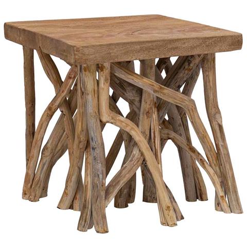 Tavolino Da Caffè 40x40x40 Cm In Legno Massello - Foto 1