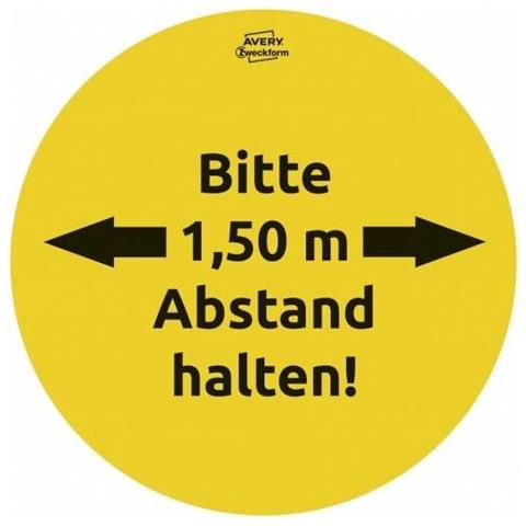 Zweckform Hinweisaufkleber-set Abstand Halten Set (49403)  - Foto 3
