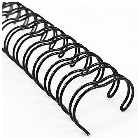 111 Millimetri Filo Di Rilegatura Spine A4 Nero 3 1 Passo Fili Perfetto Per Presentazioni E Progetti Di Documenti 34 Loop Anelli Di Filo Confezione Da 100 - Foto 1