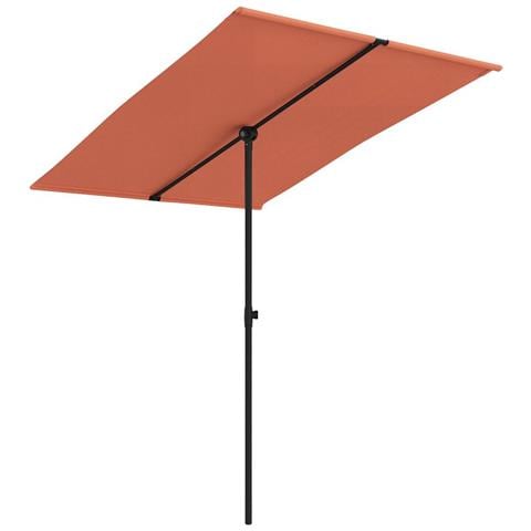 Ombrellone da Giardino Palo in Alluminio 2x1,5 m Terracotta - Foto 1