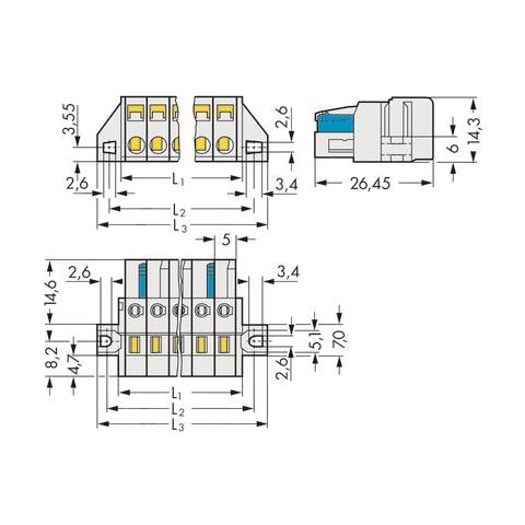 721-112/031-000 Grigio cavo di collegamento - Foto 3