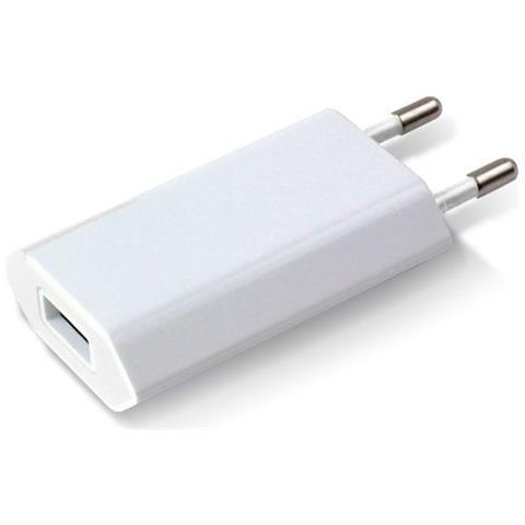 Caricatore USB 1A Compatto Spina Europea Bianco IPW-USB-ECWW - Foto 1