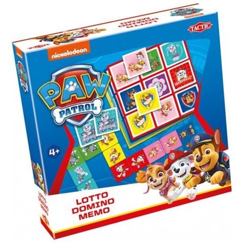 Giochi 3 In 1 (memo, Lotto, Domino) Paw Patrol - Foto 1