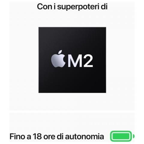 MacBook Air Monitor 13,6" 2K M2 2nd Gen Ram 8 GB SSD 512 GB 2x 3 Thunderbolt MacOS Monterey 2022 - Foto 3