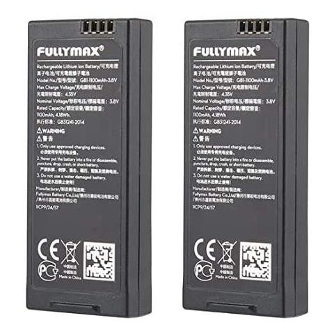 2 Pezzi Dji Tello Batteria 3.8v, 1100 Mah Di Volo Per Mini Drone Ricaricabile Agli Ioni Di Litio, Facile Da Installare, Portatile Nero - Foto 1