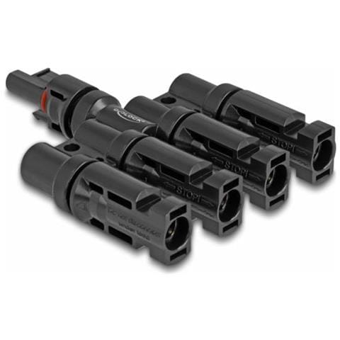 60027 Adattatore Per Inversione Del Genere Dei Cavi 1 X Dl4 4 X Dl4 Nero - Foto 1