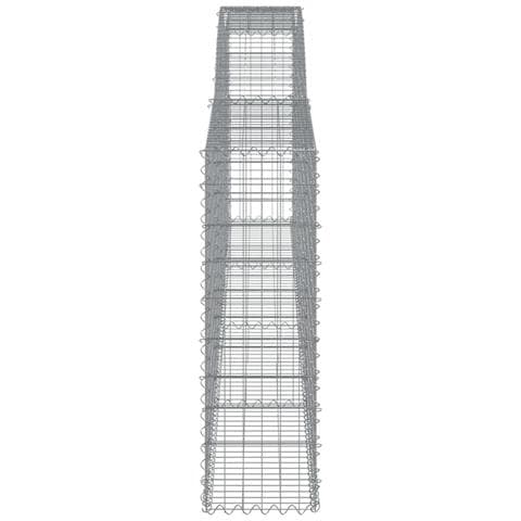 Cesti Gabbioni Ad Arco 4 Pz 400x30x100/120 Cm Ferro Zincato - Foto 2