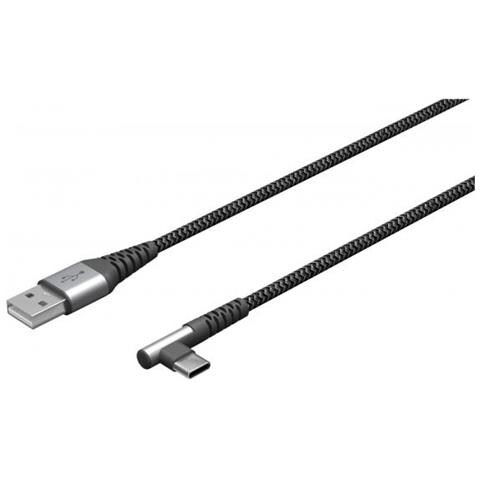 Goobay 64655 Cavo Usb 0,5 M Usb 2.0 Usb C Usb A Nero, Grigio - Foto 3