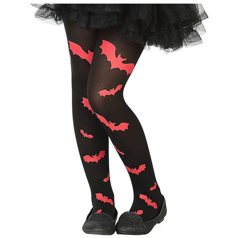 Calze Da Costume Pipistrello Taglia Unica Rosso Halloween - Foto 1