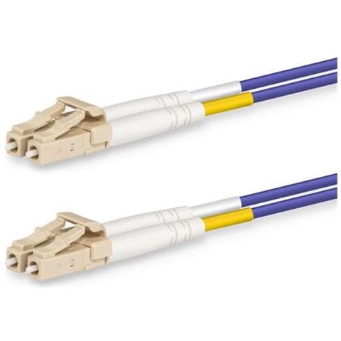 Lc-lc Multimode Fibre Cable Cavo A Fibre Ottiche 10 M 2x Lc Om4 Beige, Porpora, Bianco, Giallo - Foto 1